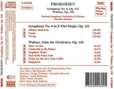 Theodore Kuchar, National Symphony Orchestra of Ukraine - Sergei Prokofiev: Symphony No. 6, Waltz Suite (1995)