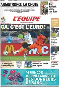 L'Equipe Edition du Jeudi 14 Juin 2012