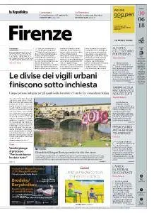 la Repubblica Firenze - 30 Giugno 2018