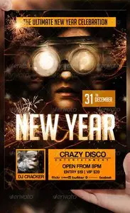 GraphicRiver New Year Flyer Template 3093241