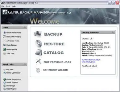 Genie Backup Manager Pro ver. 7.0.203.373
