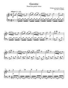 Gavotte in B-flat major, K.300 - Wolfgang Amadeus Mozart (Piano Solo)