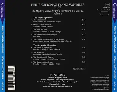 Monica Huggett, Trio Sonnerie - Heinrich Ignaz Franz von Biber: The Mystery Sonatas, Vol. 1 (2004)