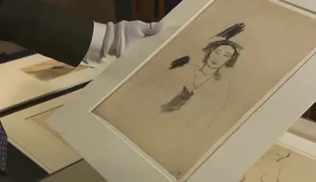 (Fr5) Paul Alexandre, de profil, une pipe a la main de Modigliani (2012)