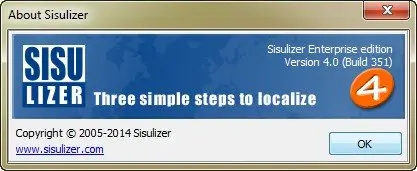 Sisulizer Enterprise Edition 4.0 Build 351