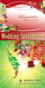 Wedding Invitations Vector