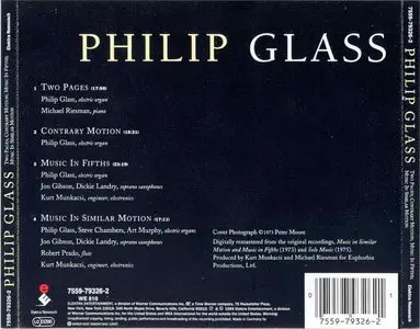 Philip Glass - Two Pages. Contrary Motion. Music in Fifths. Music in Similar Motion
