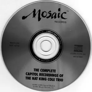 Nat King Cole - The Complete Capitol Recordings Of The Nat King Cole Trio (1942-1961) {18CD Box Set Mosaic MD18-138 rel 1991}