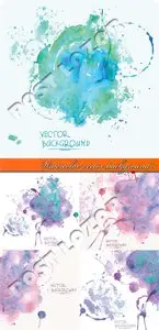 Watercolor vector background 3