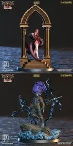 Clay Cyanide Miniatures - Mari and Orko