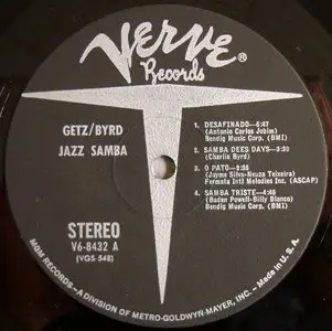 Stan Getz & Charlie Byrd - Jazz Samba (US original) LP rip in 24 Bit/ 96 Khz + Redbook 