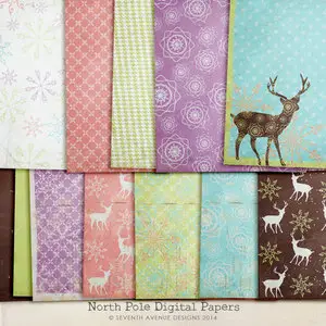 Digital Papers - North Pole
