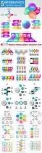 Vectors - Option Infographics Elements 120