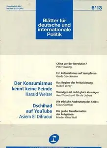 Blätter für deutsche und internationale Politik Juni No 06 2013