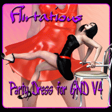 Flirtatious Party Dress for GND V4