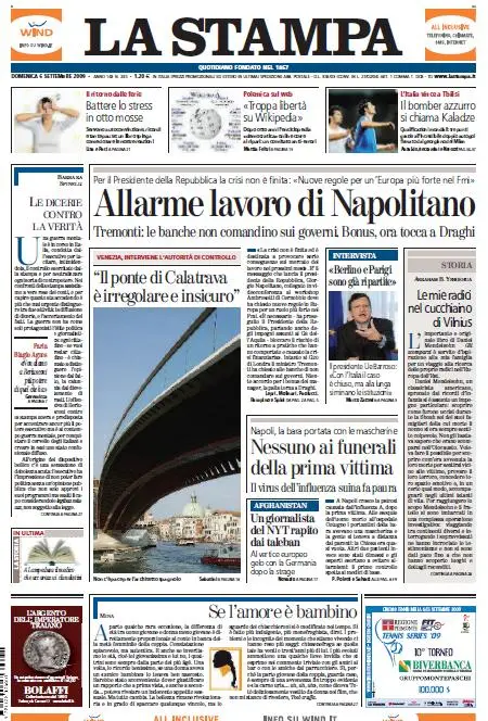 La Stampa (06-09-09)