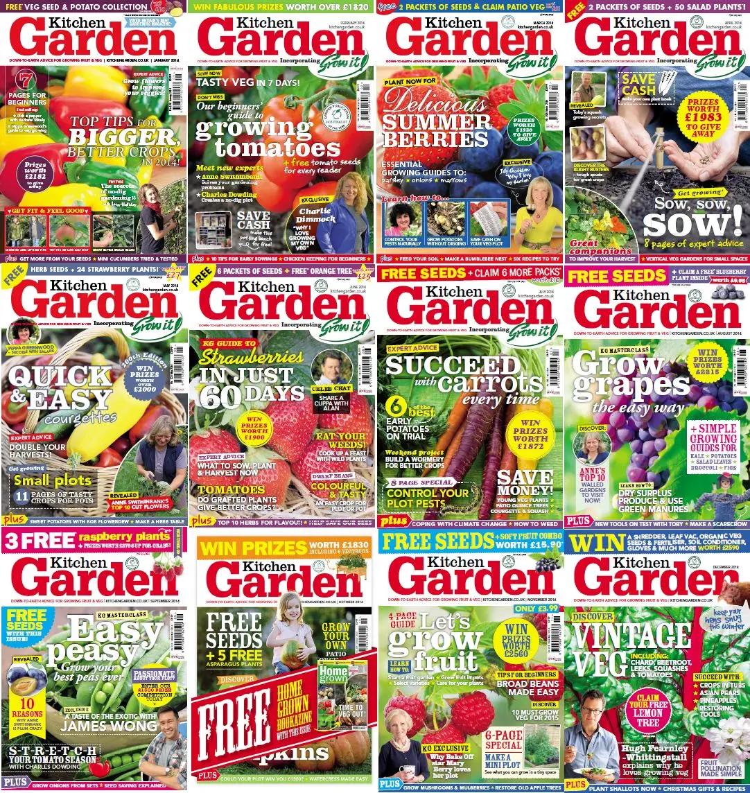 Kitchen Garden Magazine - 2014 Full Year Collection (True PDF)