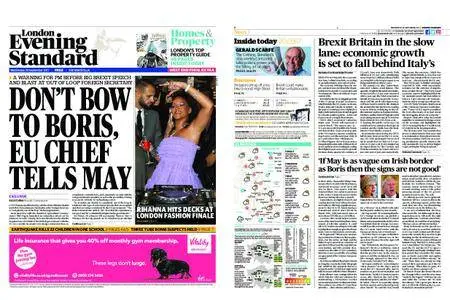 London Evening Standard – September 20, 2017