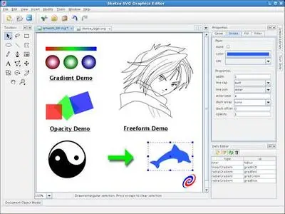 KIYUT Sketsa SVG Editor v5.0 - vector drawing application based on SVG.