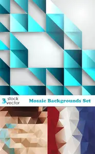 Vectors - Mosaic Backgrounds Set