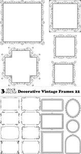 Vectors - Decorative Vintage Frames 22