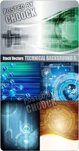 Technical background 5 - Stock Vector