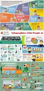 Vectors - Infographics with People 41