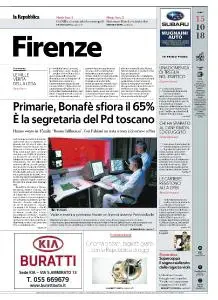 la Repubblica Firenze - 15 Ottobre 2018
