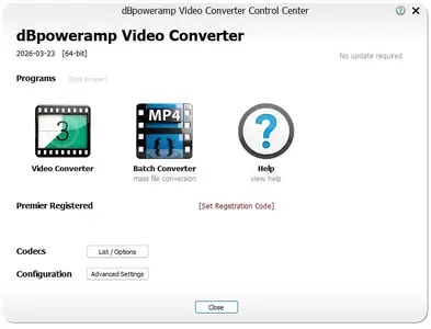 dBpoweramp Video Converter Premier 2026.03.23 Portable