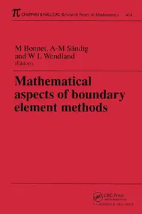 Mathematical Aspects of Boundary Element Methods (Chapman & Hall/CRC Research Notes in Mathematics Series)