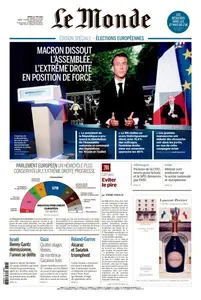 Le Monde du Mardi 11 Juin 2024