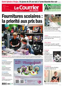 Le Courrier de l'Ouest Angers - 20 Août 2024