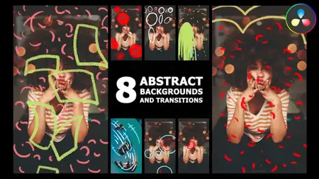 Vertical Abstract Backgrounds And Transitions | DaVinci Resolve 57932585