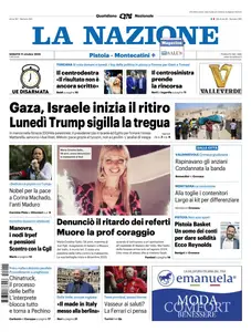 La Nazione Pistoia Montecatini - 11 Ottobre 2025