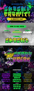 Smashed Graffiti - Graffiti Font GV564UJ