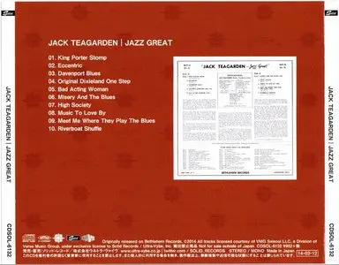 Jack Teagarden - Jazz Great (1954) {2014 Japanese Bethlehem Album Collection 1000}