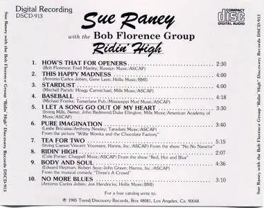 Sue Raney With The Bob Florence Group - Ridin' High (1985)