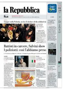 la Repubblica - 15 Gennaio 2019