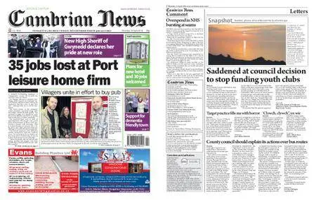 Cambrian News Arfon & Dwyfor – 13 April 2018