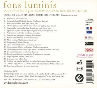 Dominique Vellard, Ensemble Gilles Binchois - Fons luminis: Codex Las Huelgas (2018)