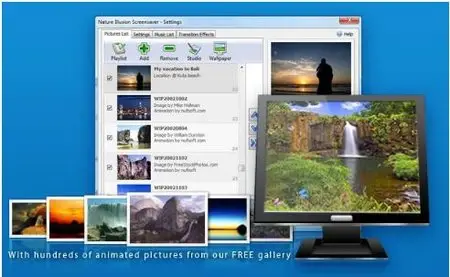 NufSoft Nature Illusion Screensaver v4.50
