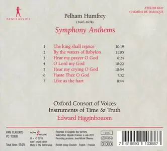 Edward Higginbottom, Instruments of Time & Truth, Oxford Consort of Voices - Pelham Humfrey: Symphony Anthems (2018)