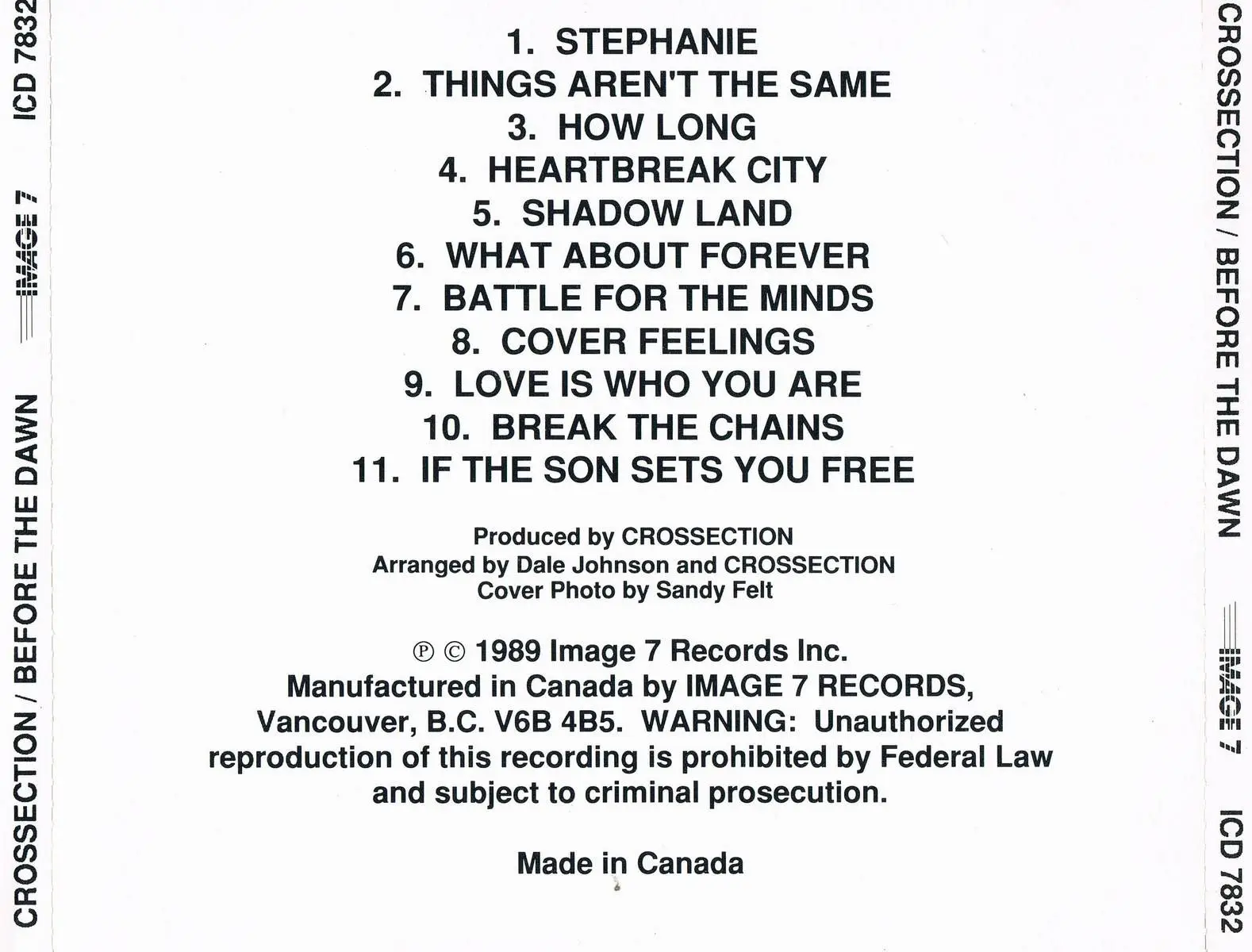 Crossection - Before The Dawn (1989)