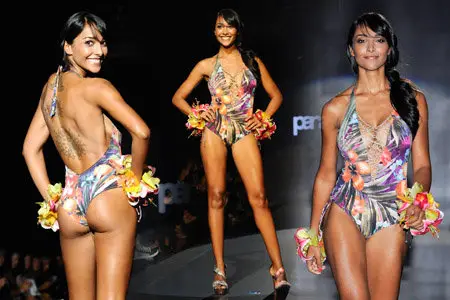 Juliana Moreira - Swimsuit for Parah fashion September 22, 2013