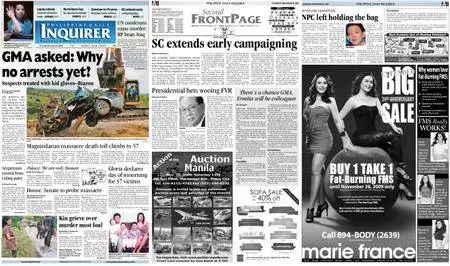 Philippine Daily Inquirer – November 26, 2009