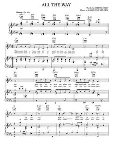 All The Way - Frank Sinatra, Kenny G (Piano-Vocal-Guitar)