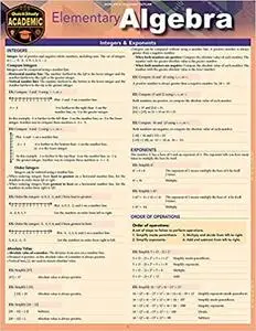 Elementary Algebra: A Quickstudy Laminated Reference Guide