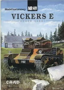 ModelCard 049 Vickers E [Paper model]