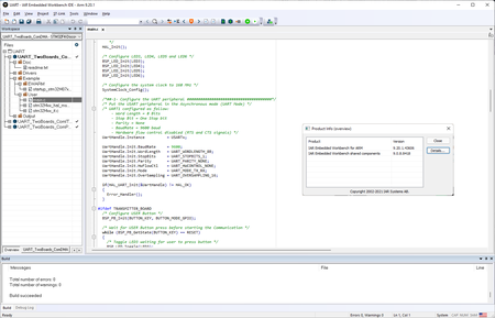 IAR Embedded Workbench for Arm version 9.20.1