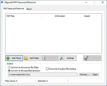 Mgosoft PDF Password Remover 9.8.5